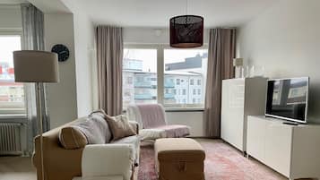 Apartemen Comfort, 2 kamar tidur, pemandangan kota | Area keluarga