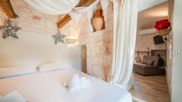 1 bedroom, iron/ironing board, travel crib