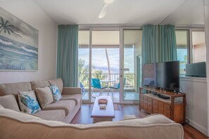 Condo, 2 Bedrooms | Living area | Smart TV - Menehune Shores 601 2 Bedroom Condo (Kihei)