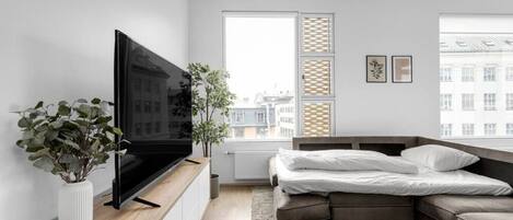 1 slaapkamer, een bureau, een strijkplank/strijkijzer, gratis wifi