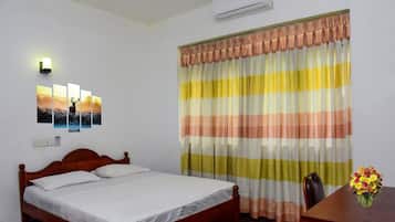 Memory-foam beds, free WiFi, bed sheets