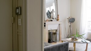 City Apartment, 1 Double Bed with Sofa bed, Non Smoking, Courtyard View | Living area - 1BR Near Eiffel & Les Invalides (Paris)