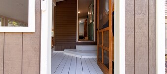 Forest Cabin near Log Bay & Shelving Rock Falls of Lake George.