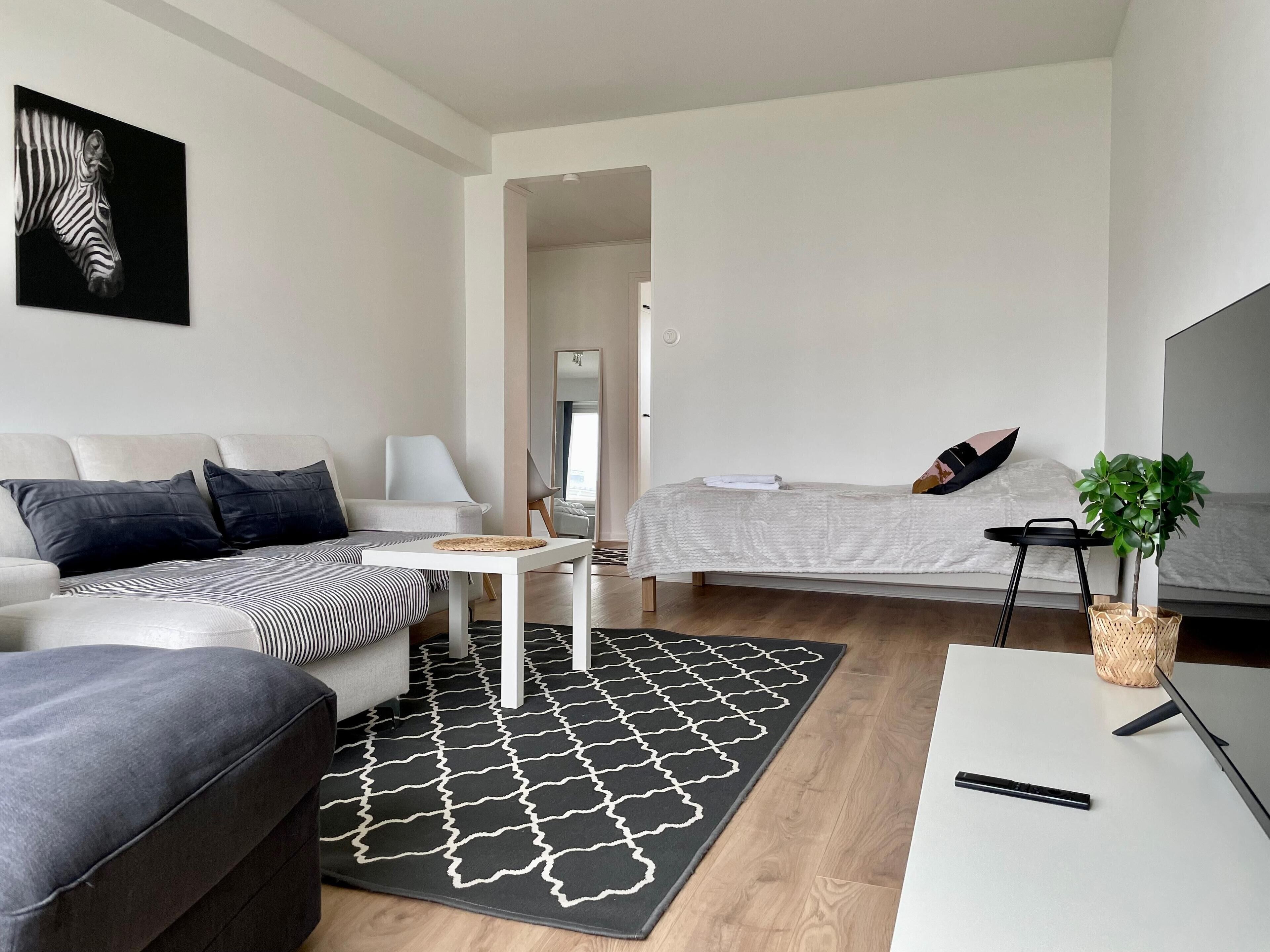 Leilighet – comfort, 2 soverom, byutsikt | Strykejern/-brett og wi-fi (inkludert)