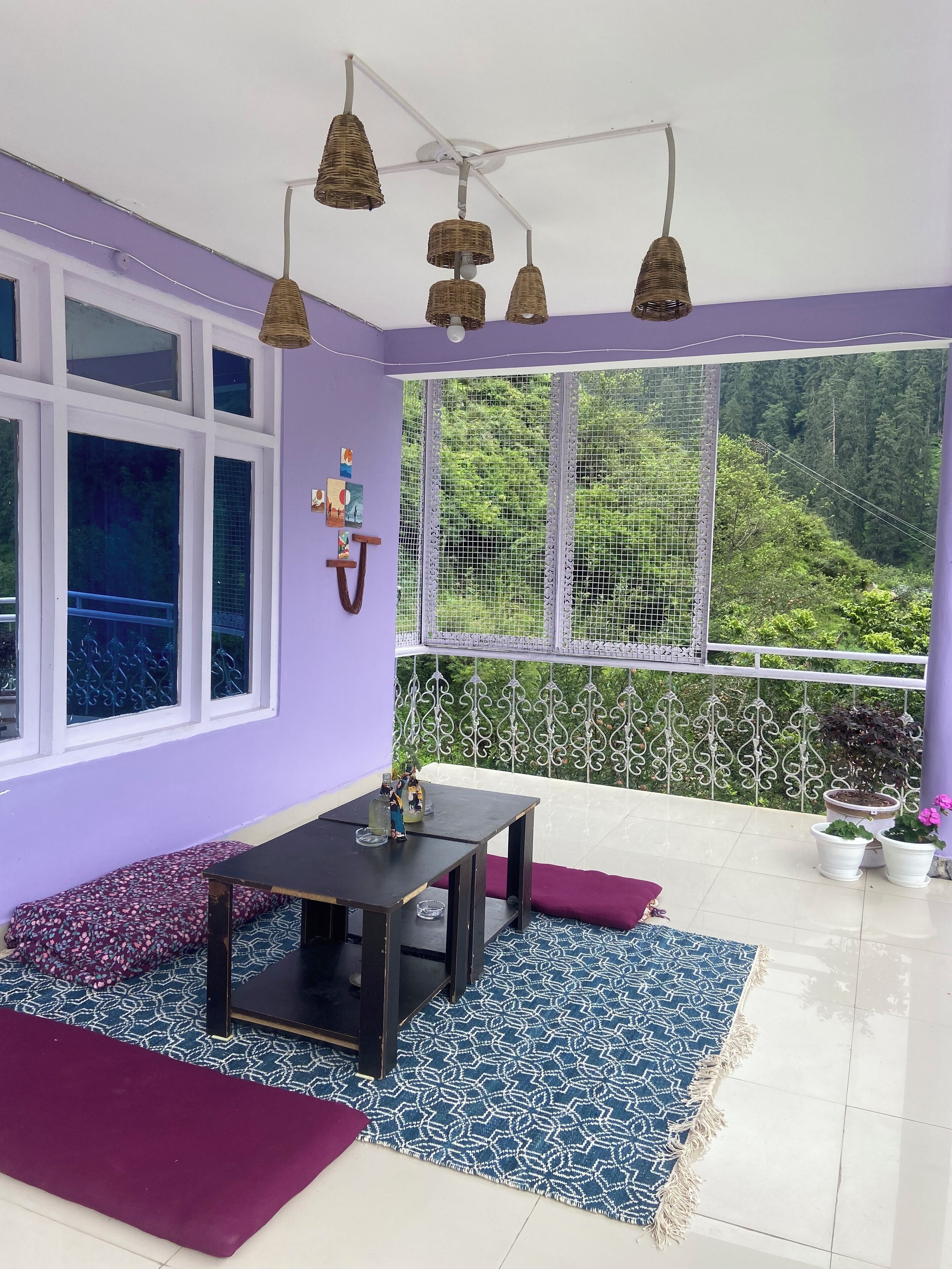 屋外ダイニングエリア