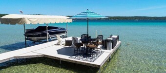 2 bedroom w/loft Torch Lake lakefront!