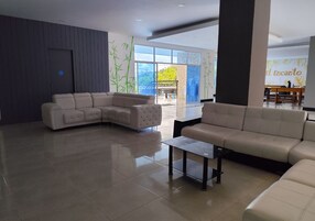 Basic Condo, Balcony, Lake View | Living area