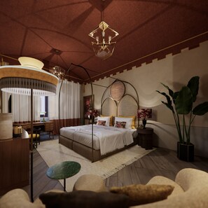Suite junior, vista a la ciudad | Ropa de cama de alta calidad y minibar 