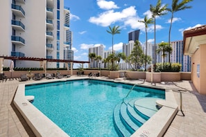 Una piscina riscaldata