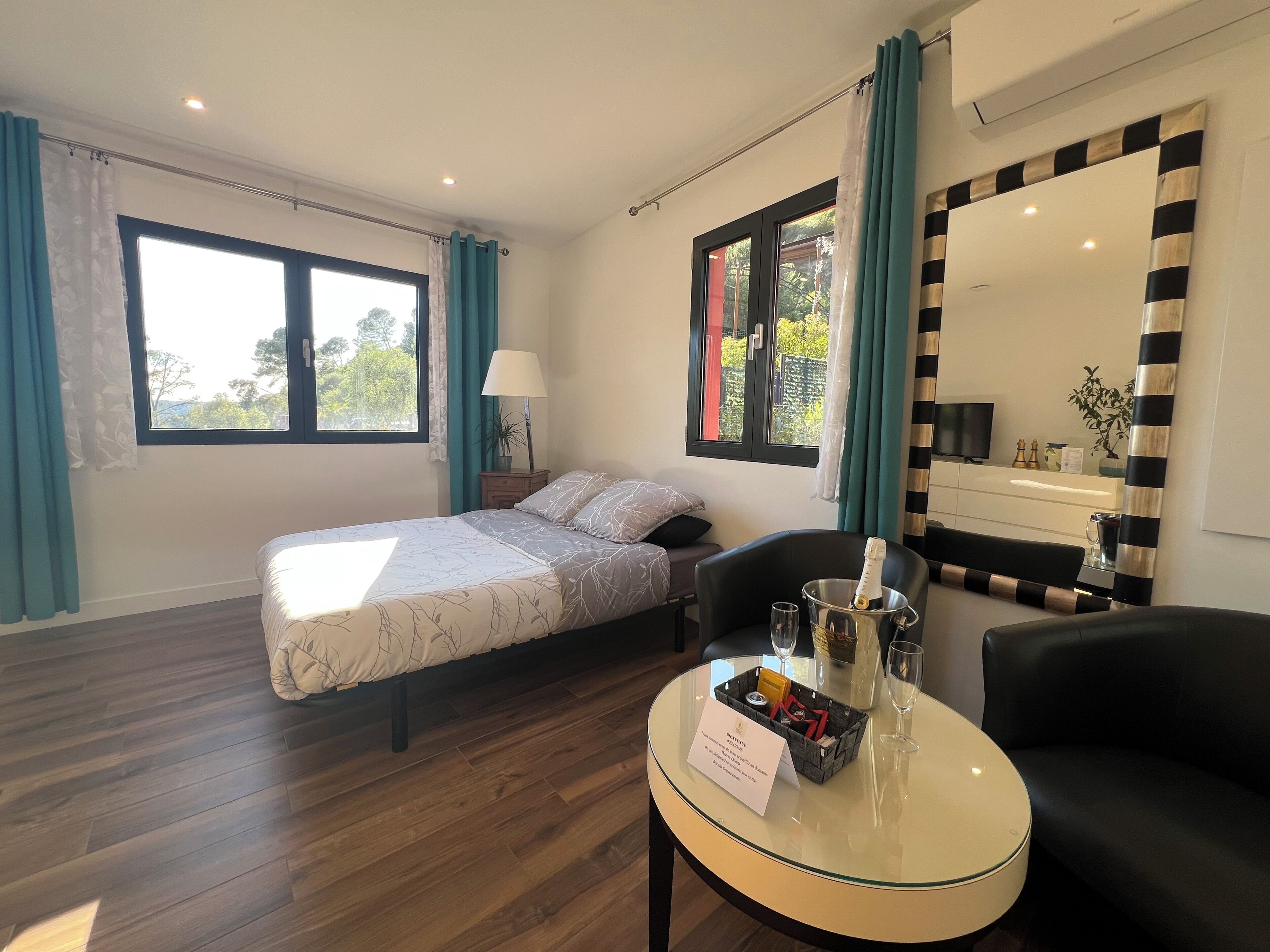 1 bedroom, iron/ironing board, travel crib, WiFi (free)