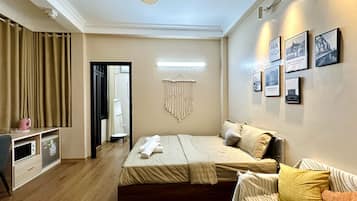 3 habitaciones, tabla de planchar con plancha y wifi