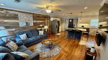 Smart TV, table football, ping pong