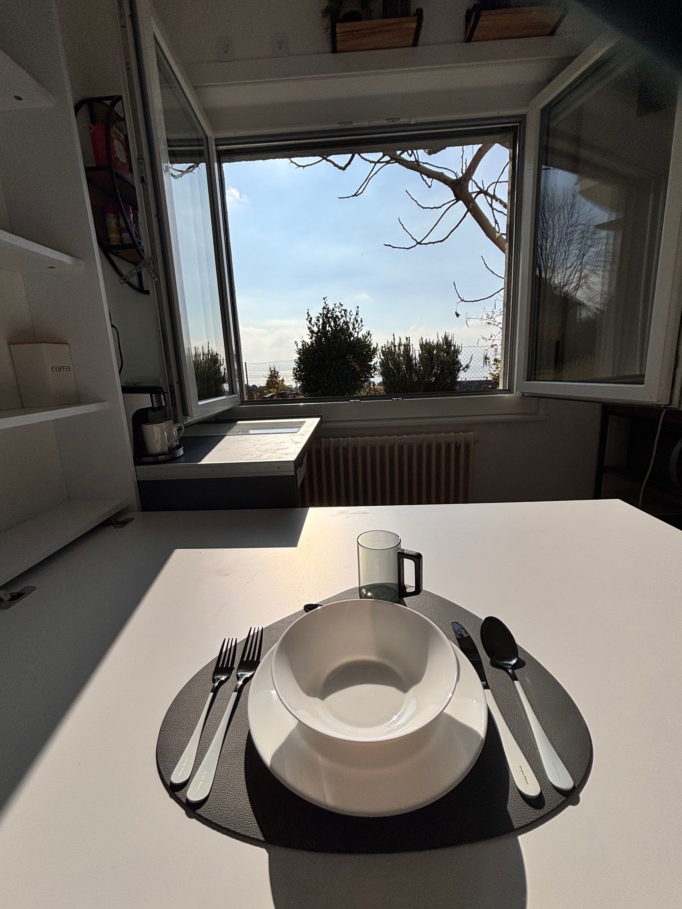 Gemeinsamer Schlafsaal, 1 Schlafzimmer, Gartenblick | Esszimmer