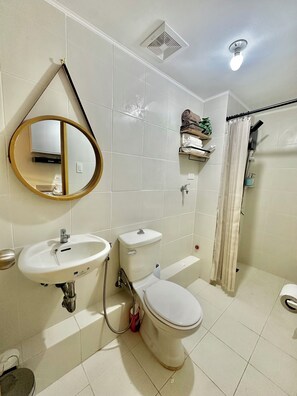 Towels, soap, toilet paper