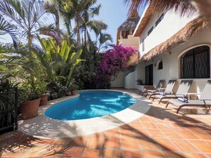 Outdoor pool, a heated pool - Spacious Patio w/ Heated Pool (Sayulita)