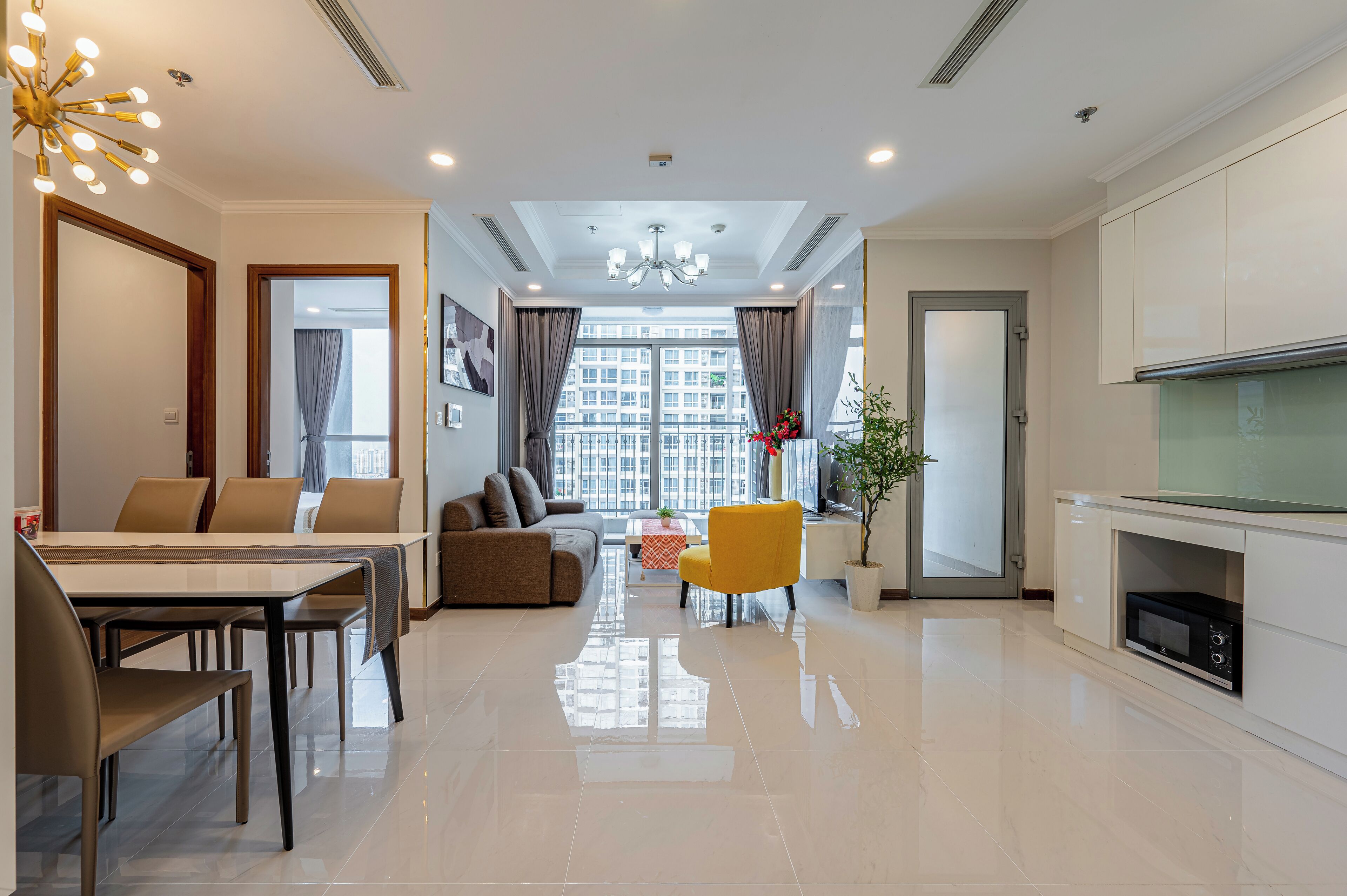 皇家公寓, 2 间卧室, 阳台, 城市景观 | 客房景观