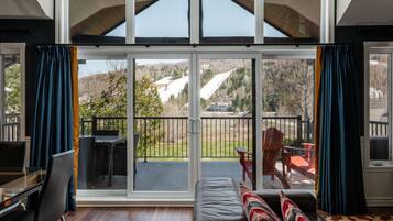 Smart TV, fireplace, stereo, offices