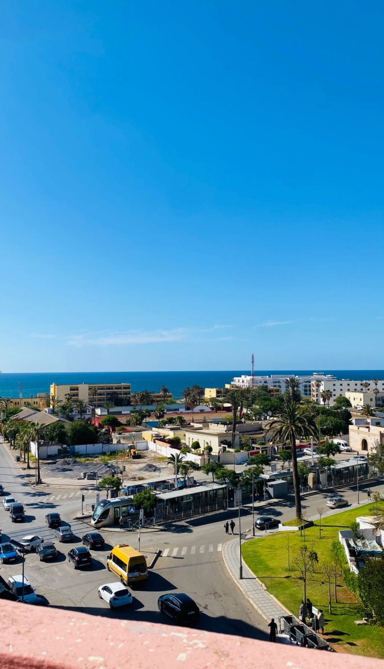 Blick von der Unterkunft