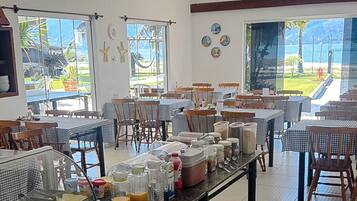 Free daily self-service breakfast