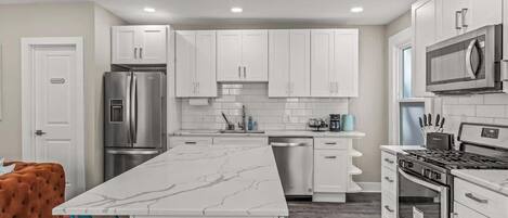 Microwave, oven, stovetop, dishwasher