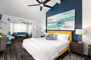 4 habitaciones, escritorio, tabla de planchar con plancha y wifi gratis