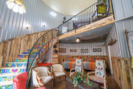 经典双人房, 多张床, 无烟房, 花园景观 | 熨斗/熨衣板