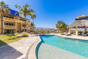 Pool - Stylish 2-Bedroom Condo with Ocean Views | Walk to Town | Pool & BBQ Area (San Jose Del Cabo)