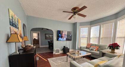 Charming Historic Home with 2 Queen Beds & Backyard in Fulton, IL