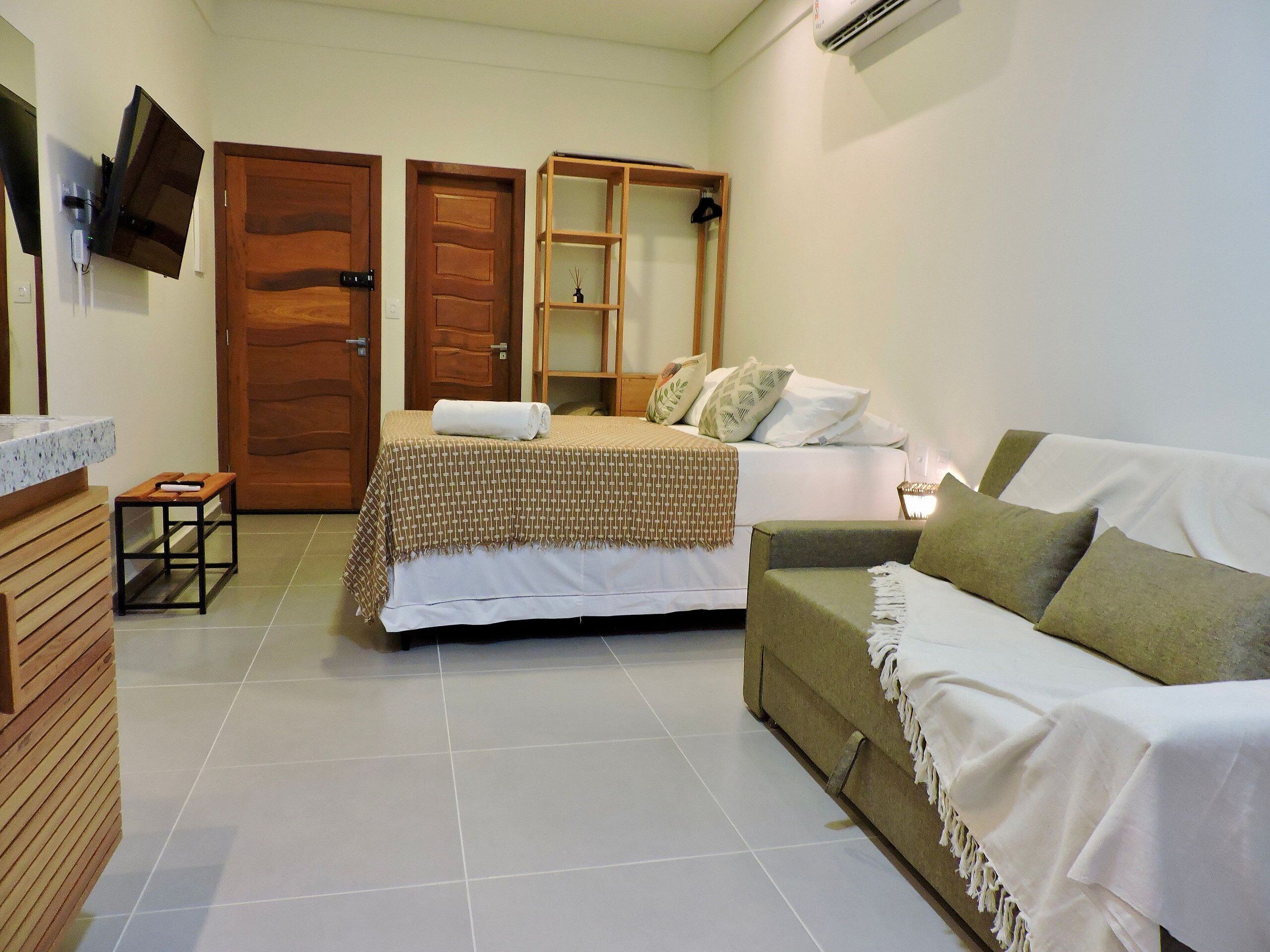 Apartament Comfort | 1 dormitori, escriptori i espai de treball apte per a portàtils 