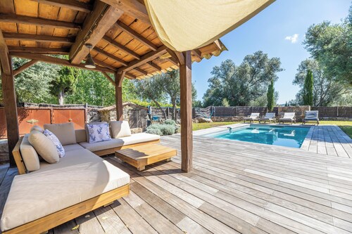 Private heated swimming pool