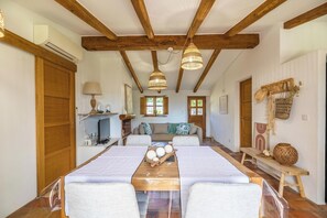 تلفزيون، مدفأة، كُتُب