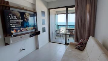 Basic Apartment | Living area | 40-inch Smart TV with digital channels, Netflix, streaming services