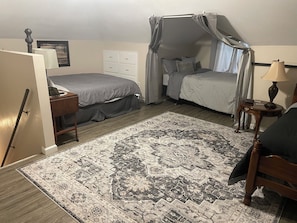 2 bedrooms, iron/ironing board, travel cot, WiFi