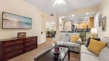 Condo, Multiple Beds, Balcony, Garden View (Caribe Cove Breeze) | Living area | 42-inch flat-screen TV with digital channels