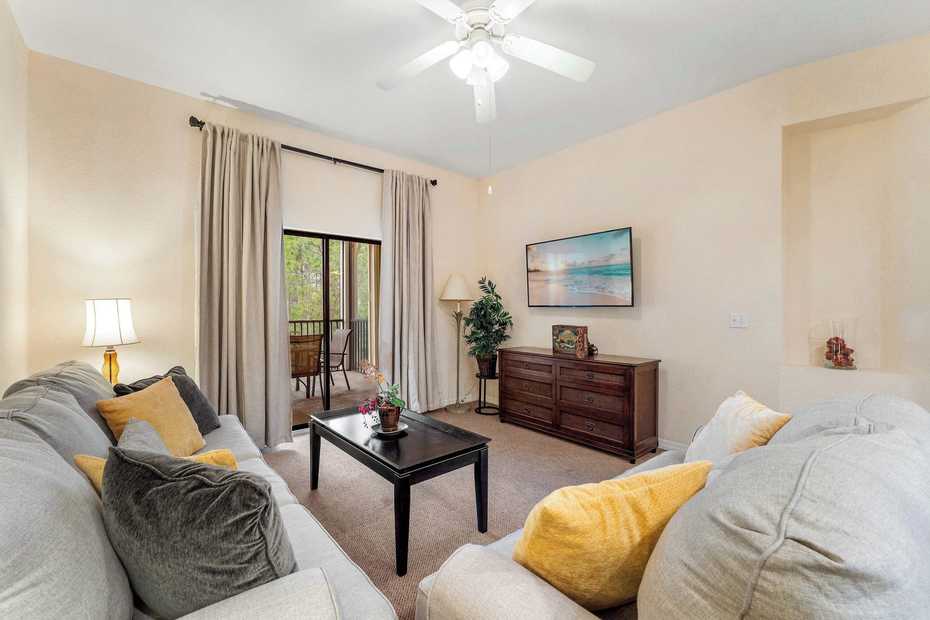 Condo, Multiple Beds, Balcony, Garden View (Caribe Cove Breeze) | Living area