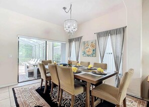 House, Multiple Beds, Pool Access, Garden View (Coco Villa) | Dining - Coco Villa Stay for 10 w/ Resort-style Amenities (Clermont)