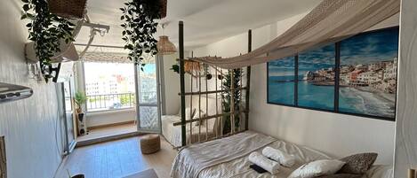 1 bedroom, iron/ironing board, bed sheets