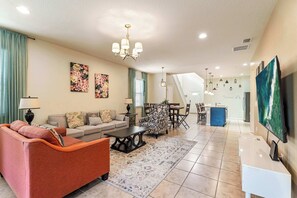 House, Multiple Beds, Private Pool, Pool View (Loft & Leisure Villa) | Living area - Loft & Leisure Villa 6 Bdrs! (Kissimmee)