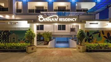 Front of property – evening/night