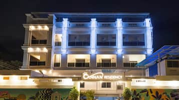 Front of property – evening/night