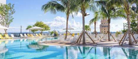A heated pool