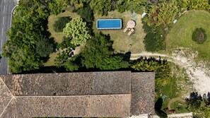 Exterior - Mas Saint-Félix garden 1200m², countryside between Nîmes, Montpellier and the sea (Saint-Sériès)