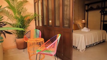 Deluxe Double Room, Balcony, Pool View | Premium bedding, in-room safe, desk, laptop workspace