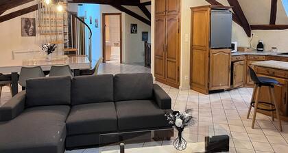 Grand appartement tout équipé
3 chambres 3 grand lits 2 salles de bain