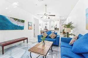 Condo, Multiple Beds, Hot Tub, Garden View (Serene Stay At Bahama Bay) | Living area
