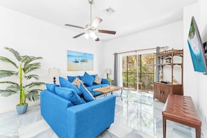 Condo, Multiple Beds, Hot Tub, Garden View (Serene Stay At Bahama Bay) | Living area - Serene Stay At Bahama Bay (Davenport)