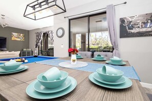 House, Multiple Beds, Pool Access, Pool View (Solterra Dream Escape) | Dining