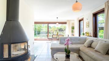 Télévision, cheminée