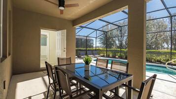 House, Multiple Beds, Pool Access, Pool View (Sun-Soaked At Solterra) | Outdoor dining