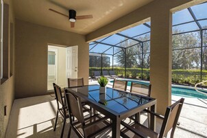 House, Multiple Beds, Pool Access, Pool View (Sun-Soaked At Solterra) | Outdoor dining